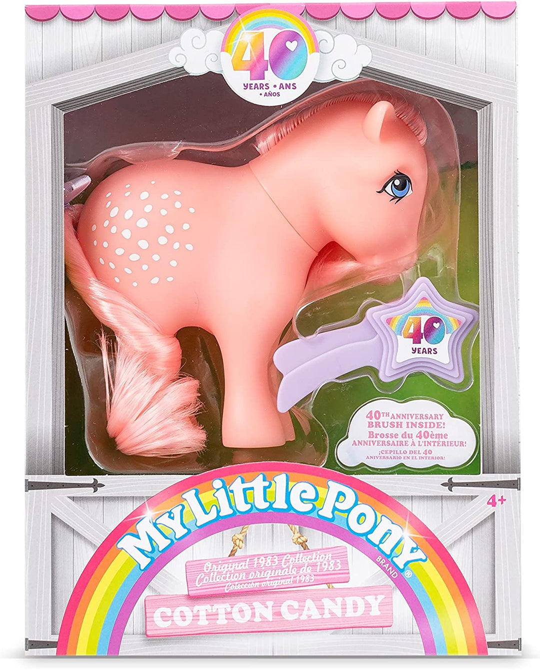 My Little Pony 35324 Cotton Candy Klassisches Pony, Retro-Pferd, Geschenke für Mädchen und