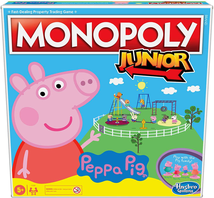 Monopoly Junior: Peppa Pig Edition Board Game for 2-4 Players