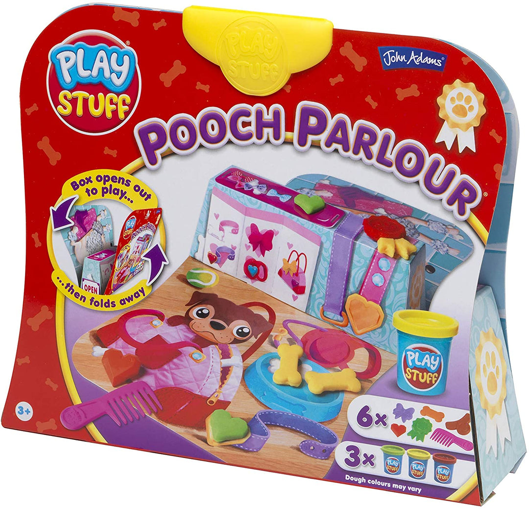 John Adams 577 10755 EA Playstuff Dough 'Pooch Parlour' (3 pots), Multi