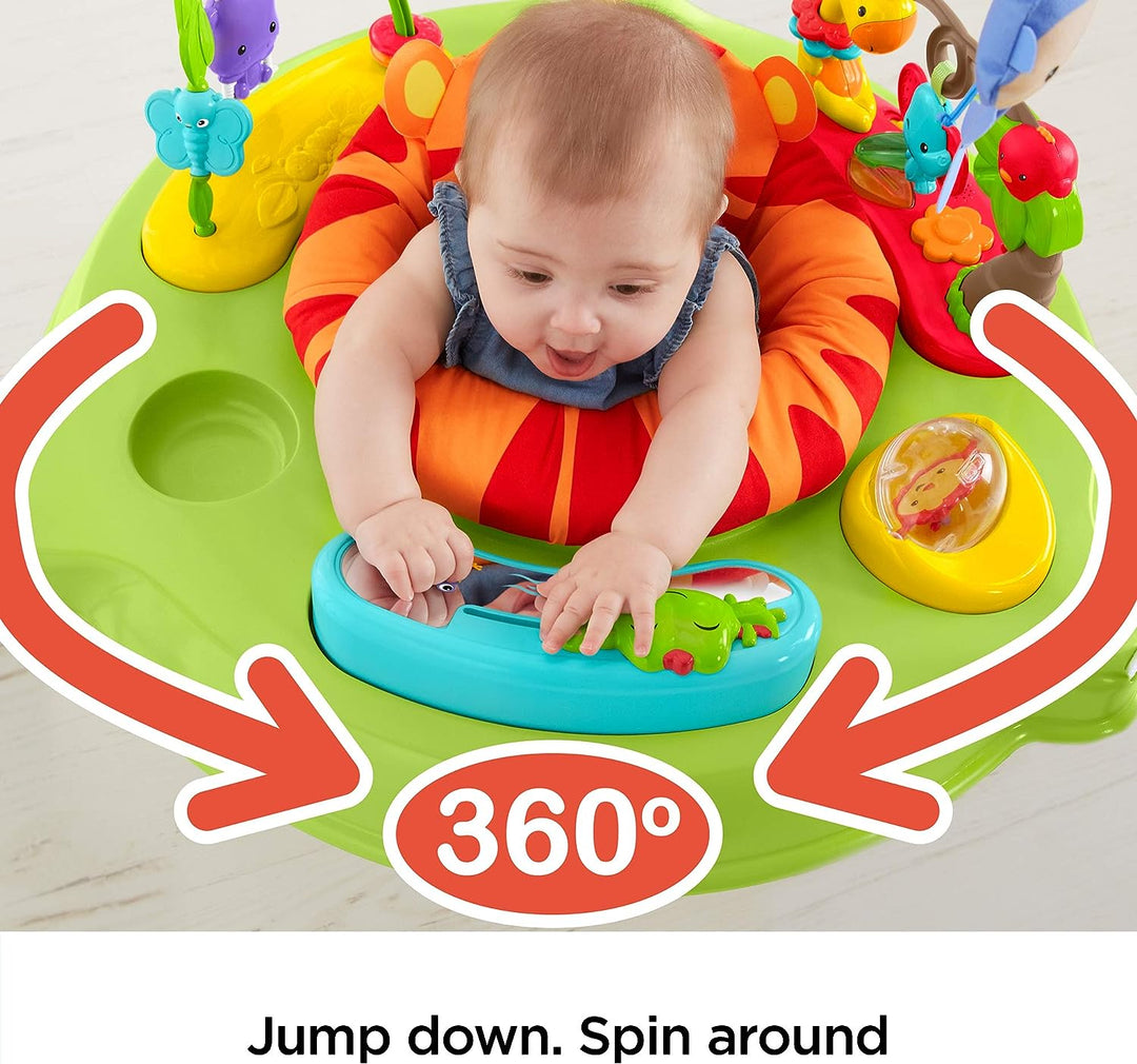 Fisher-Price Roarin' Rainforest Jumperoo, Infant Activity Center with music, lights and sounds