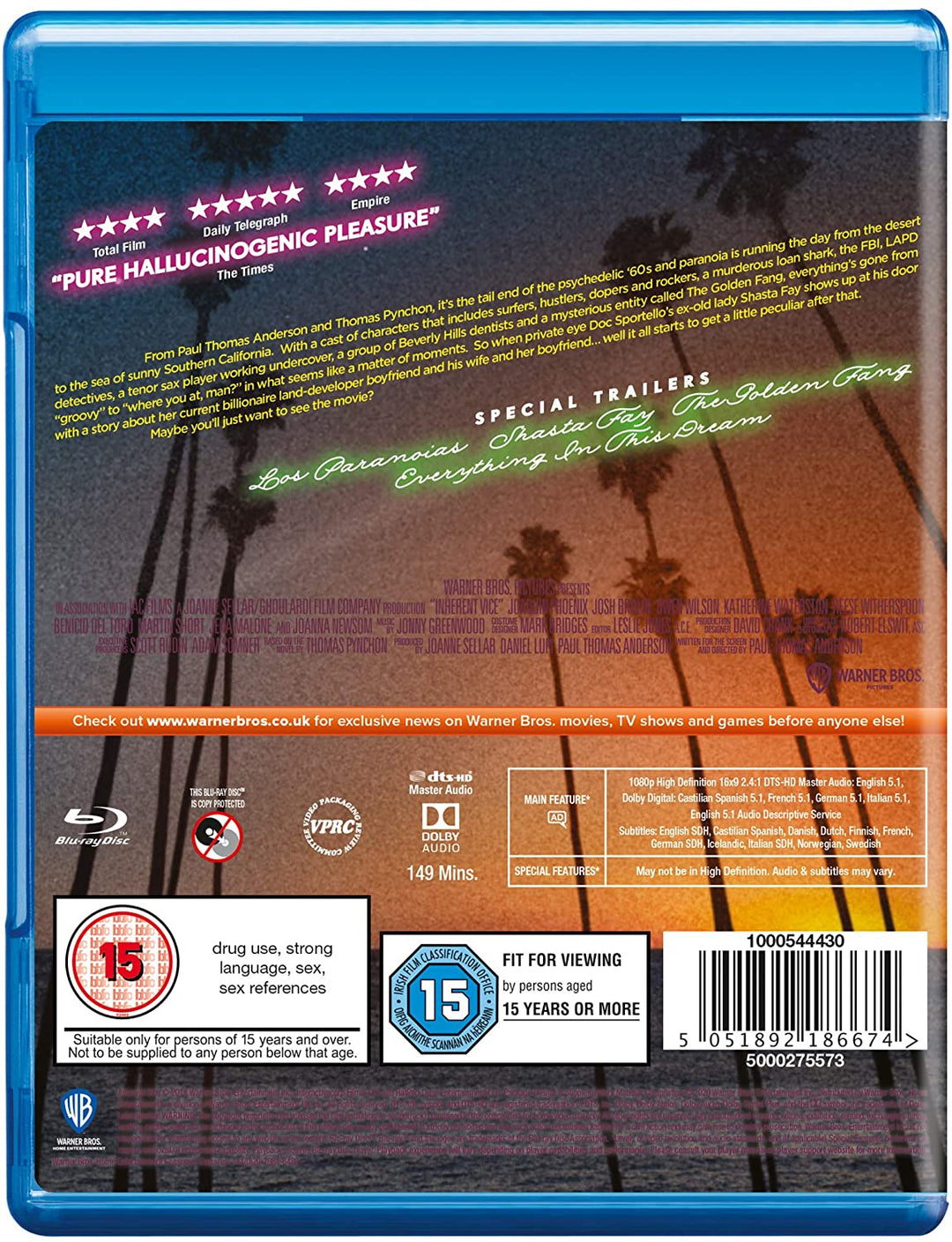 Inherent Vice [2015] [Region Free] - Mystery/Crime [Blu-Ray]