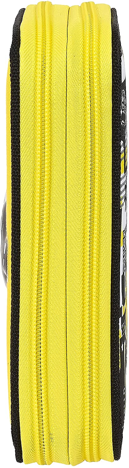 Safta Boy's M854 School Case with 28 Tools Included, White/Black/Yellow, 125x40x