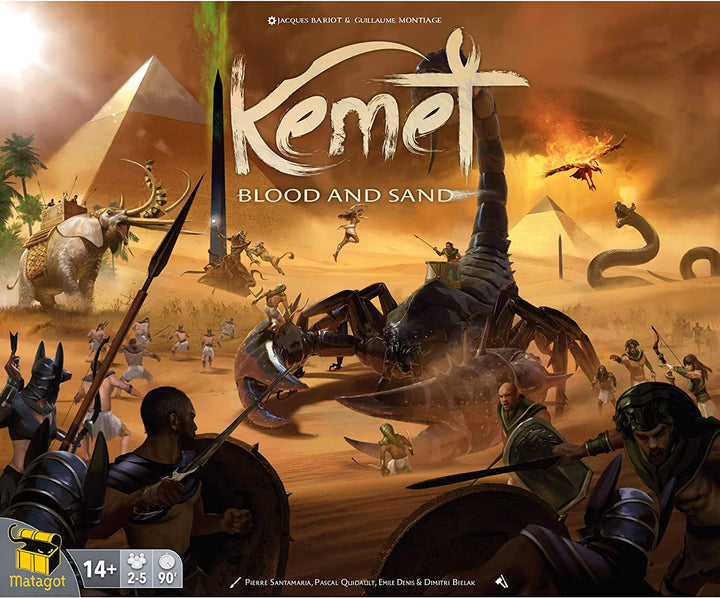 Matagot SARL | Kemet - Blood and Sand | Board Game | Ages 12+ | 2 to 5 Players |