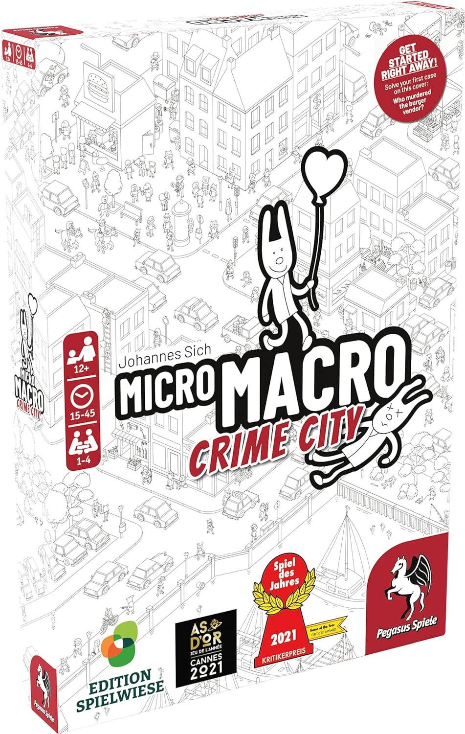 MicroMacro: Crime City - Detective Board Game for Ages 12+ (PES59060E)