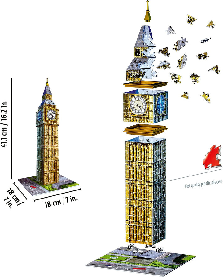 Ravensburger Big Ben 3D Jigsaw Puzzle for Adults and Kids Age 8 Years Up