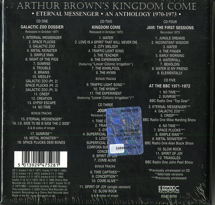 Arthur Brown?s Kingdom Come - Eternal Messenger: An Anthology 1970-1973 (Remastered And Expanded Edition) (5CD [Audio CD]