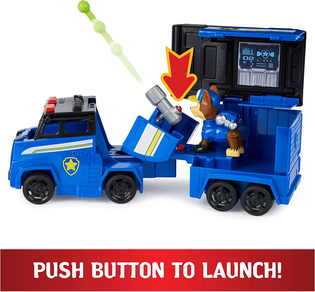 PAW Patrol, Big Truck Pups Chase Transforming Toy Truck with Collectible Action Figure