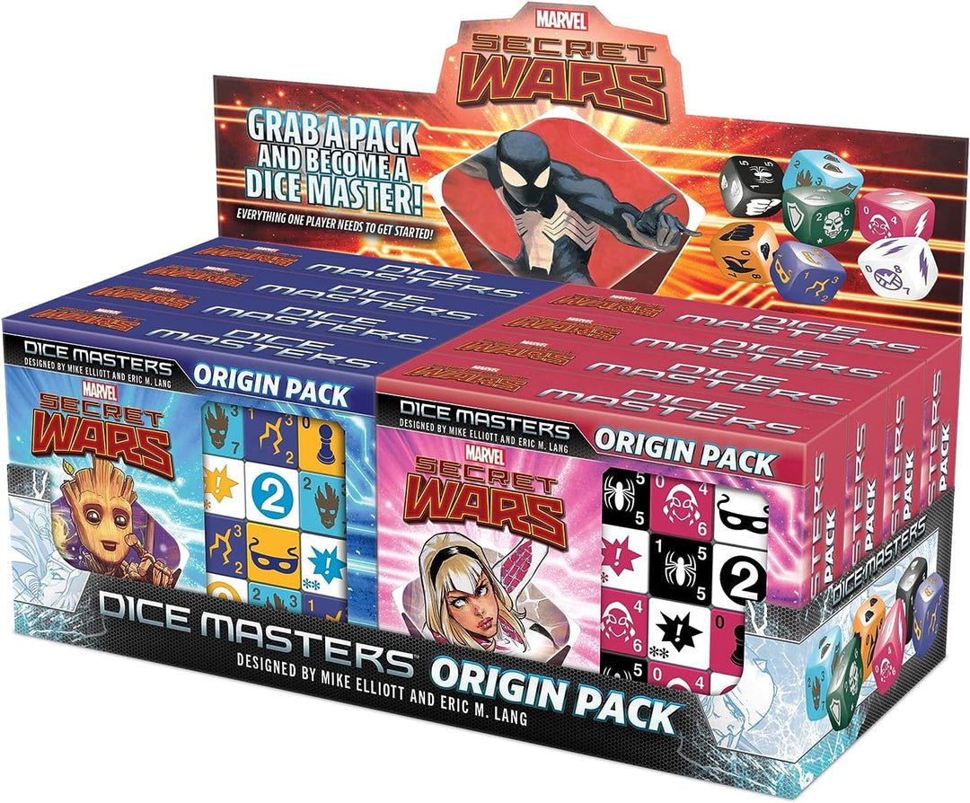 Marvel Dice Masters: Secret Wars Origin Packs Display – Enthält 8 Origin Packs