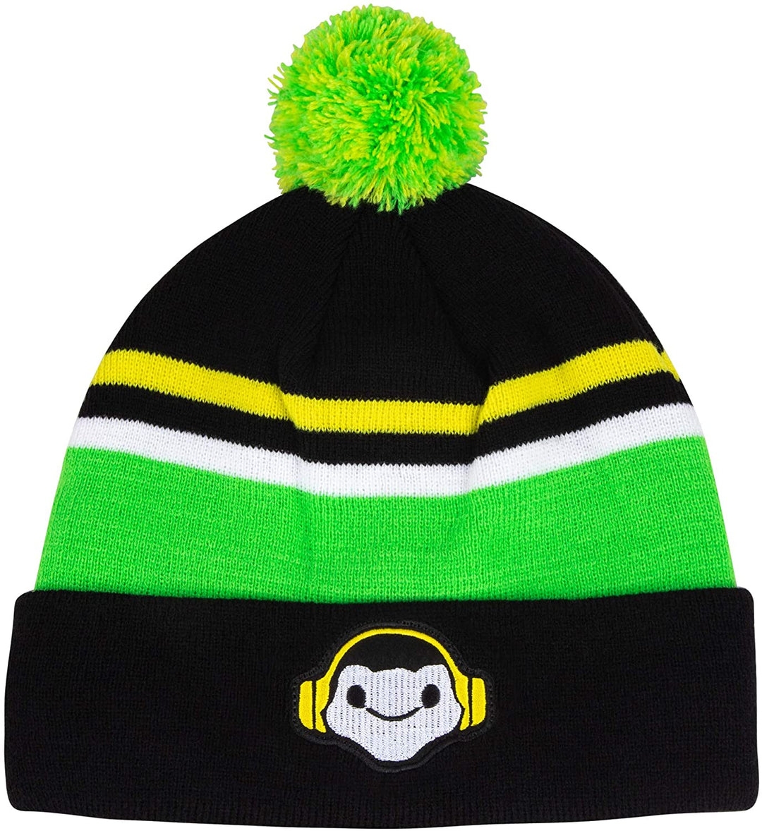 JINX Beanie Cap - Overwatch - Lucio Acrylic Knit With Pom j8230