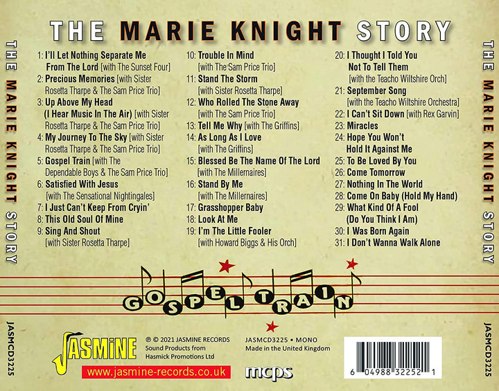 Marie Knight - Gospel Train The Marie Knight Story, 1946-1962 [Audio CD]