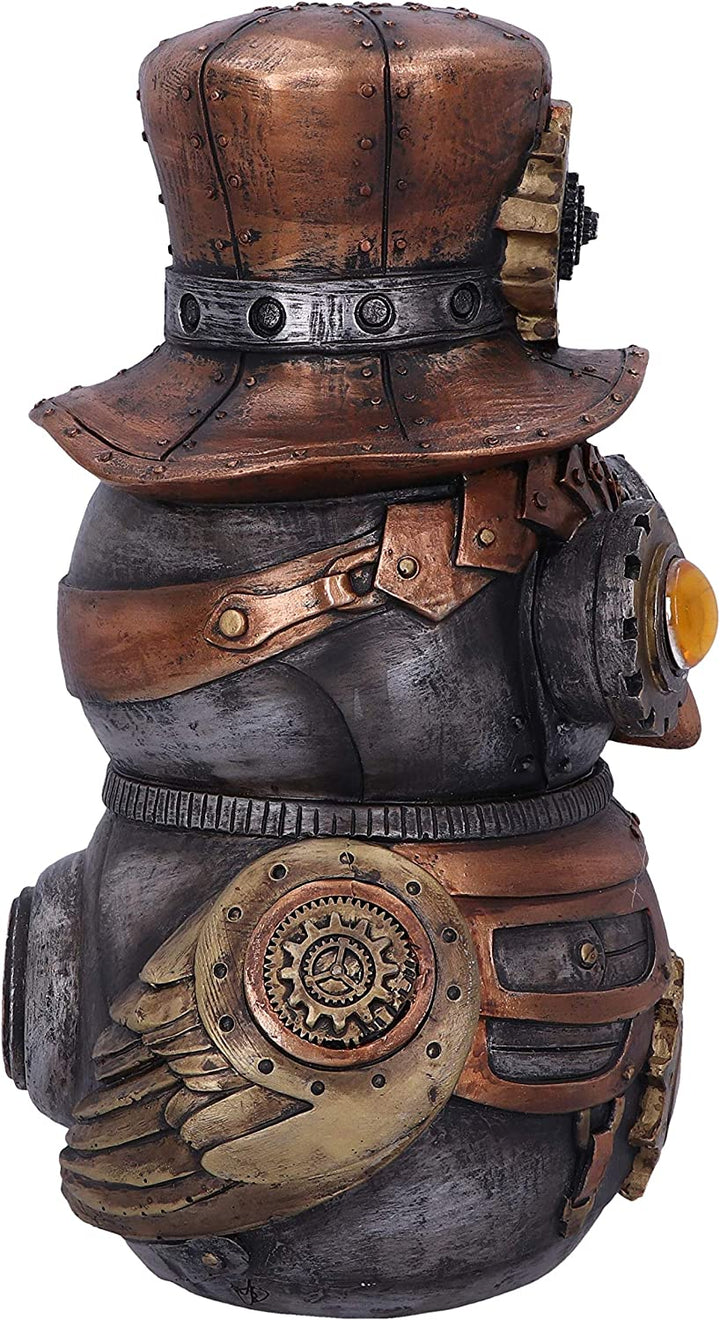 Nemesis Now Hootle 22.7cm Steampunk Owl with Top Hat Figurine, Bronze D5413T1