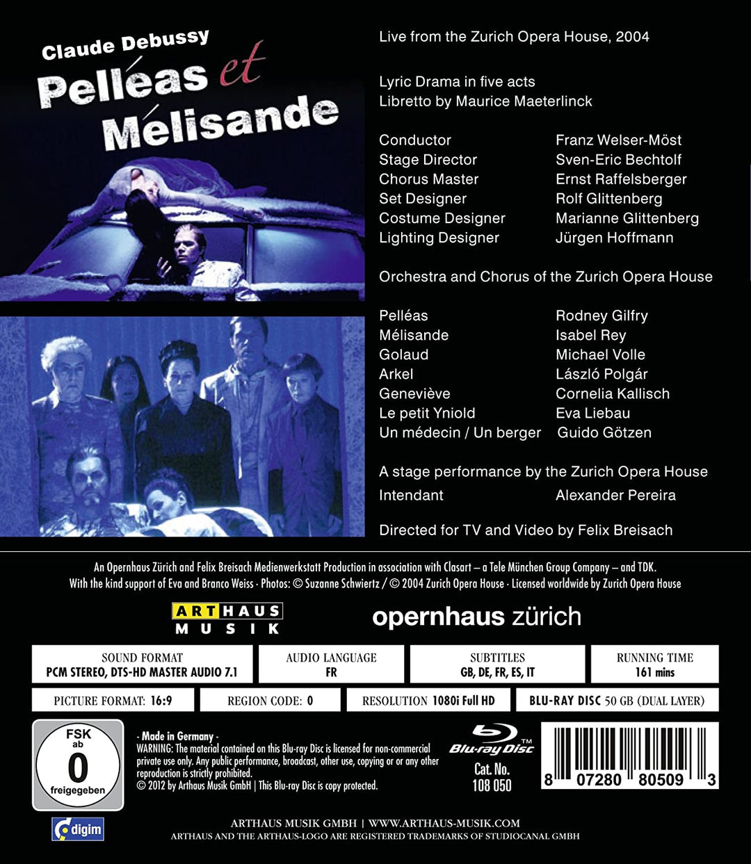 Pelleas Et Melisande [2012] [ Blu-ray]