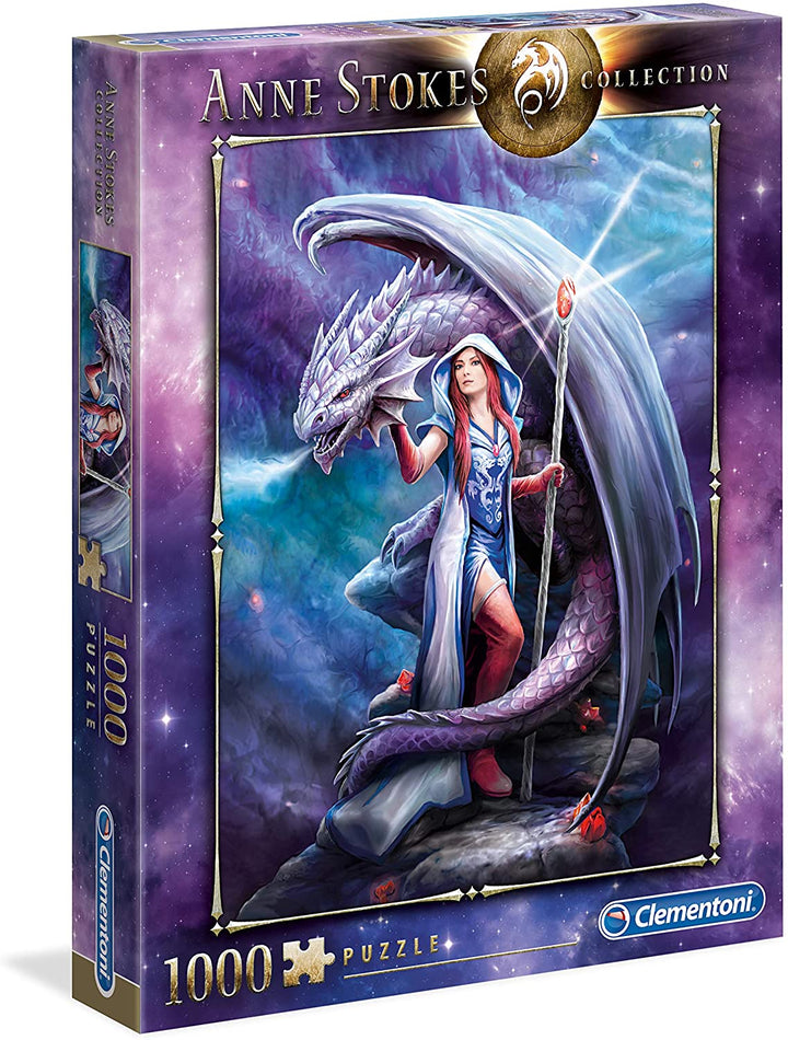 Clementoni 39525 Anne Stokes 1000-teiliges Puzzle-Dragon Made