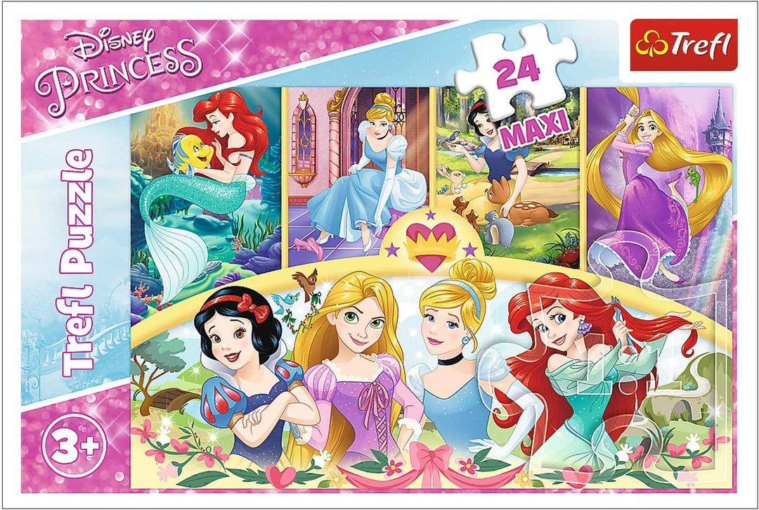 Trefl WPU-14294-01-010-01 Magie der Erinnerungen, Disney Princess 24 Maxiteile,