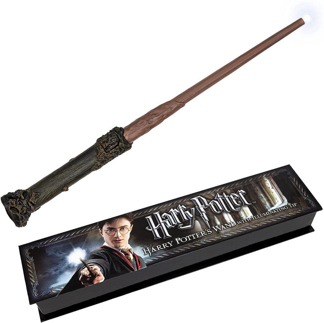 The Noble Collection Harry Potter's Illuminating Wand - 14in (35cm) Harry Potter Officially Licensed Film Set Movie Props Wand Gifts