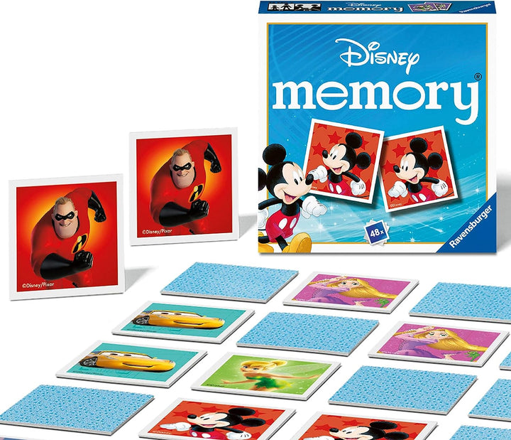 Ravensburger Disney Mini Memory Matching Picture Snap Pairs-Spiel für Kinder ab 3 Jahren