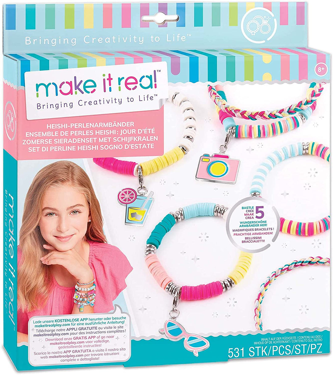 Make It Real 1317 Set per la creazione di gioielli per bambini, multicolore