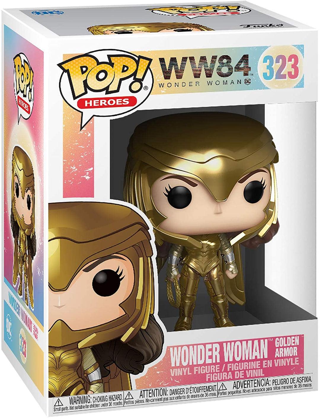 WW 84 Wonder Woman Armatura d&#39;oro Funko 46658 Pop! Vinile #323