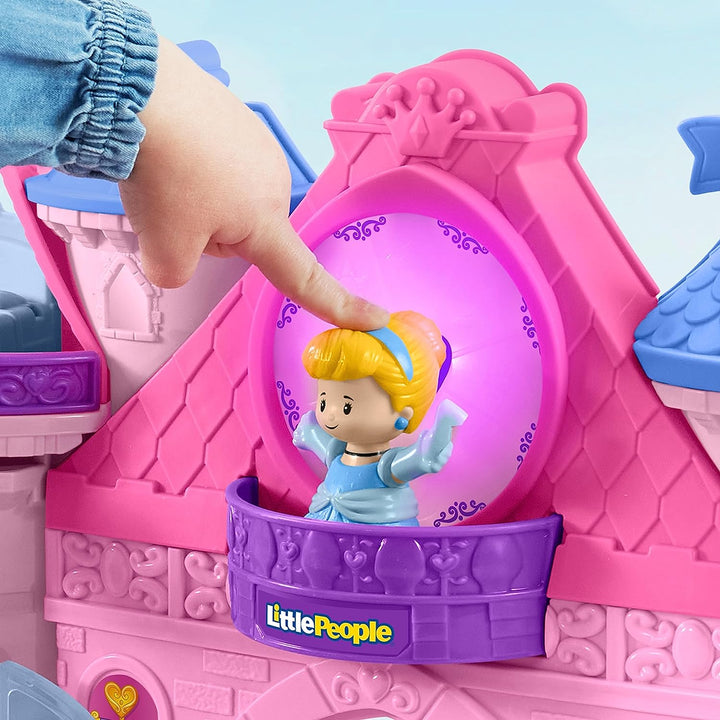 Fisher-Price Little People Disney Princess Magical Lights &amp; Dancing Castle mit 2 Figuren