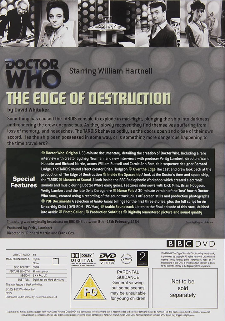 Doctor Who - The Beginning: An Unearthly Child / The Daleks / The Edge of Destruction - [DVD]