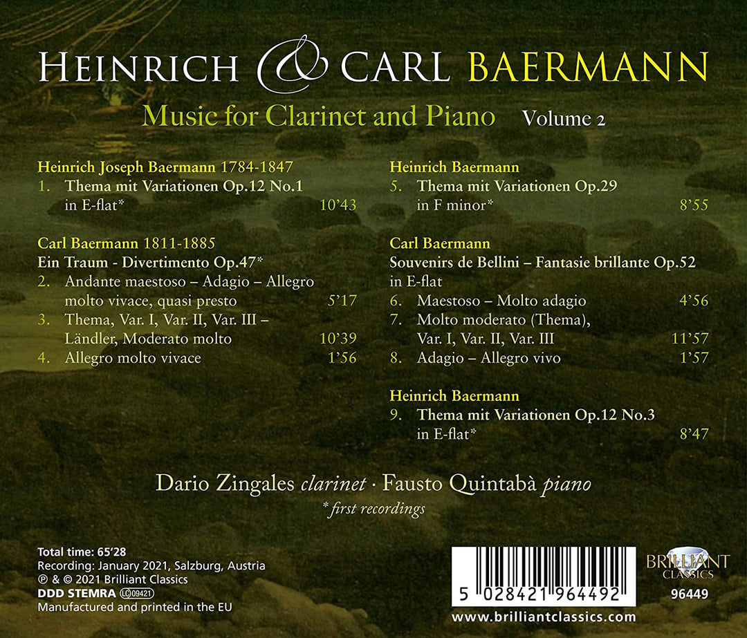 Music for Clarinet & Piano Vol. 2 [Audio CD]