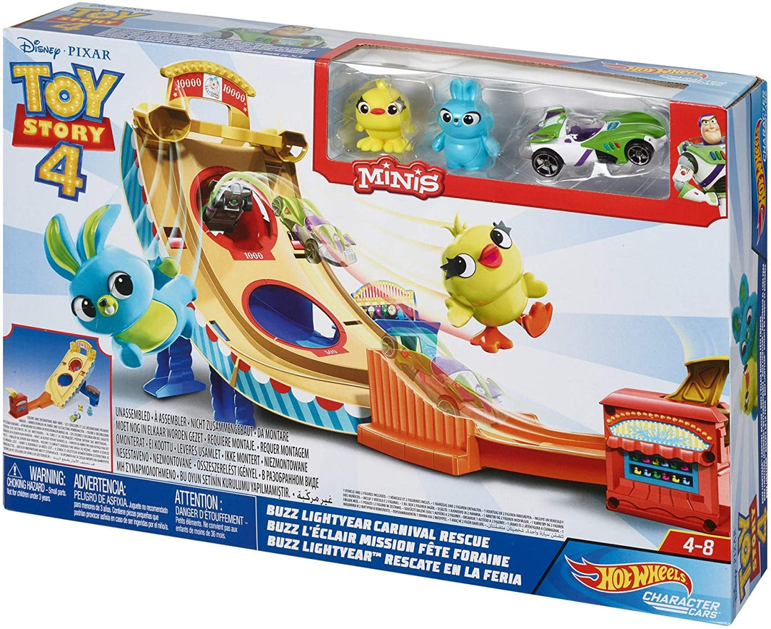 Hot Wheels y Disney Pixar Buzz Lightyear Character Car Play Set, Toy Story