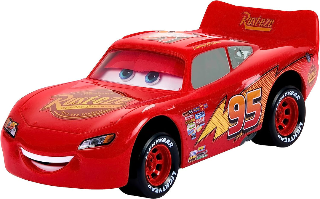 Disney und Pixar Cars Spielzeugautos und -lastwagen, Moving Moments Lightning McQueen-Fahrzeug