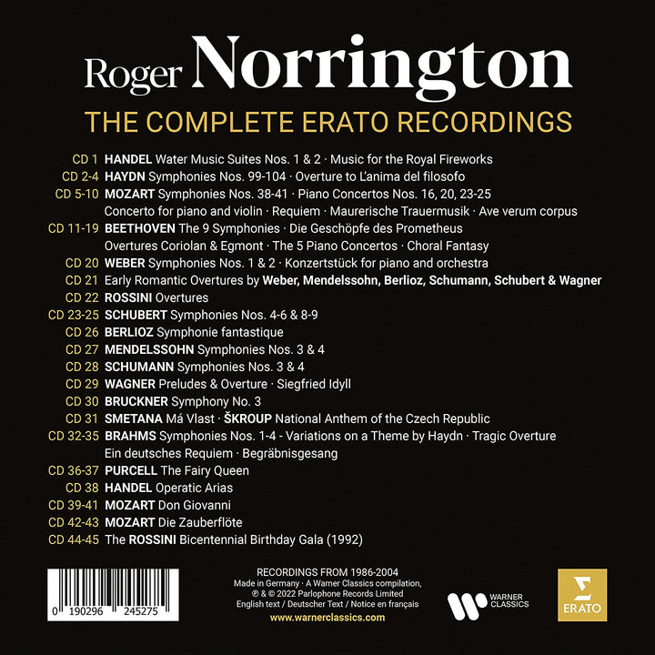 Roger Norrington – Die kompletten Erato-Aufnahmen [Audio-CD]