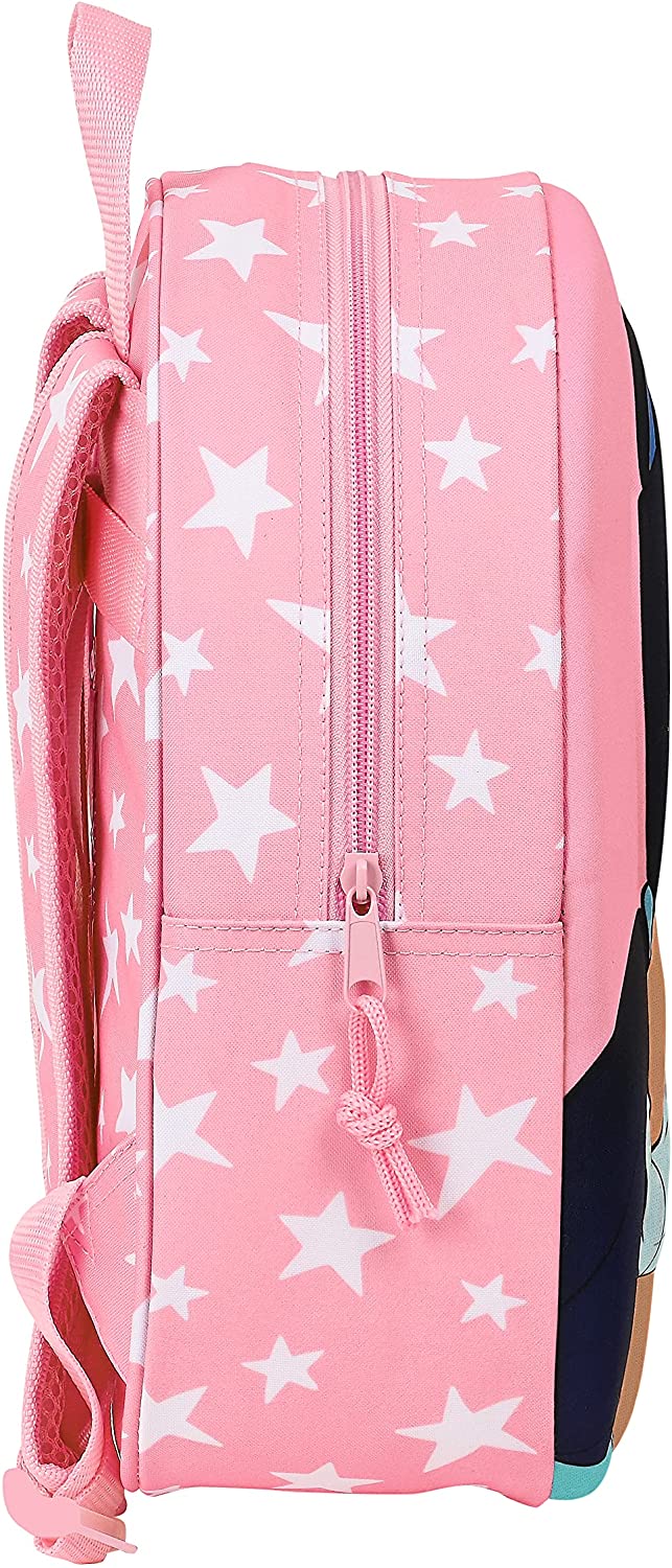 safta Jungen-Rucksack M890 mit 3D-Design, anpassbar an den Trolley, Hellrosa, 270x1