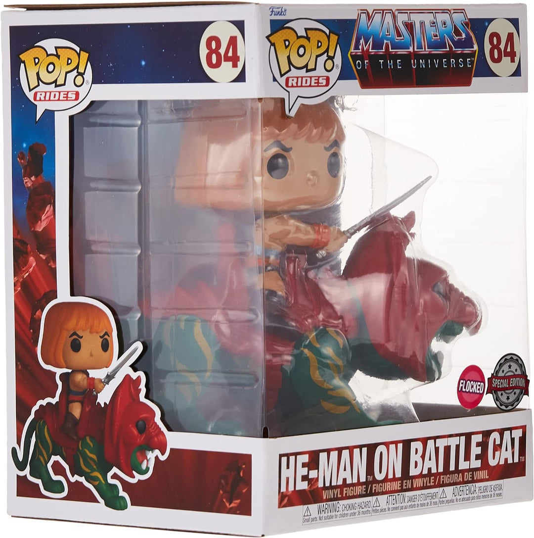 Funko POP! Ride Deluxe: Masters Of the Universe – He-Man auf BC – Flocked – Maste