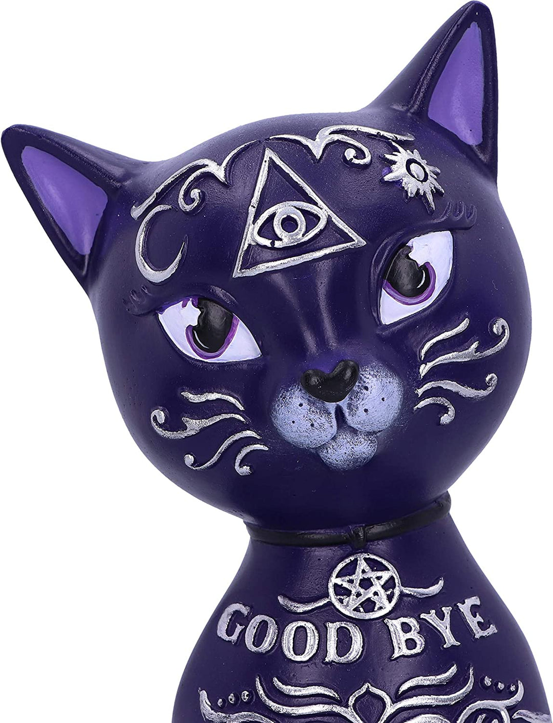 Purple Mystic Kitty 26cm Ouija Cat Figurine