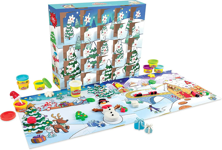 Play-Doh Advent Calendar Toy for Children 3 Years and Up with Over 24 Surprises,