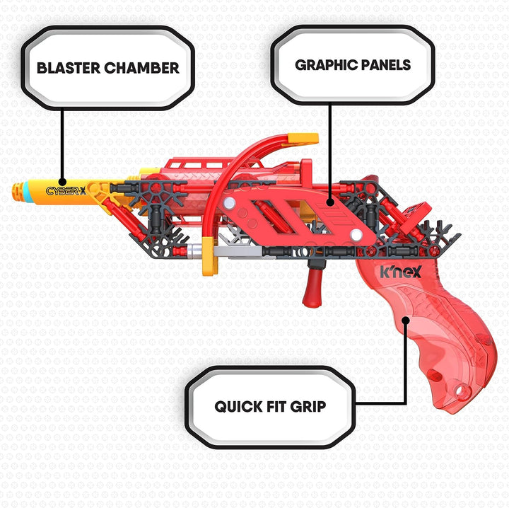K'Nex CYBER-X 12426, K5 Gigablast Darts DIY-Spielzeug mit 101 Teilen, Sprengungen bis zu 60
