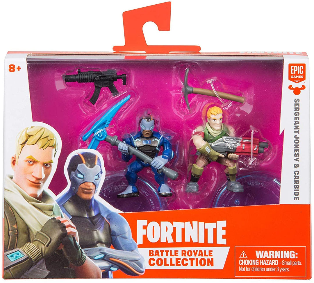 Fortnite Duo Pack-Assortment Carbide and SGT Jonesey, Multi-Colour