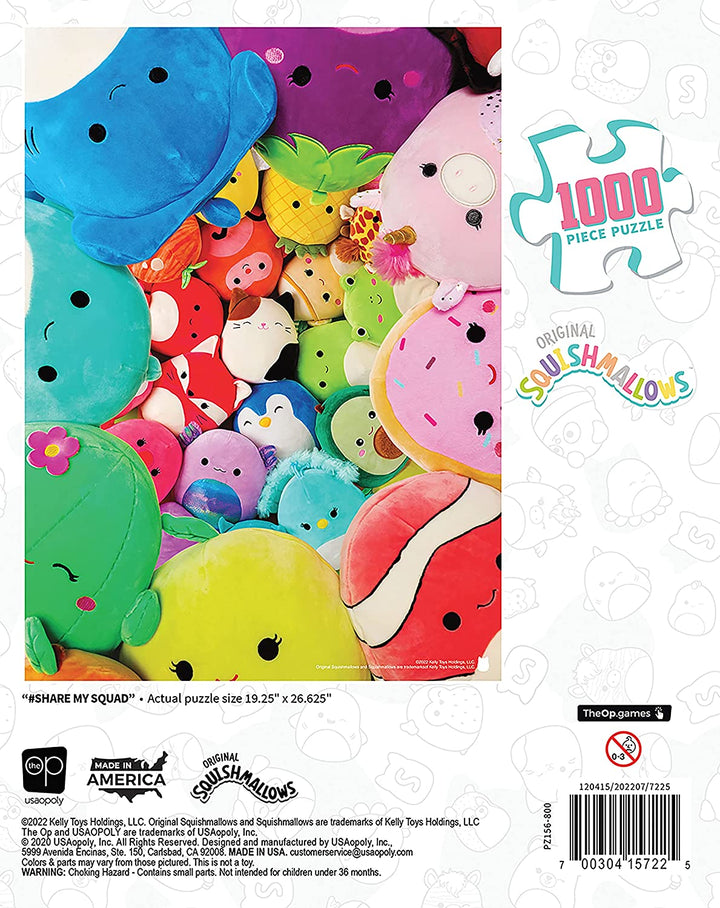 Squishmallows „Share My Squad“ 1000-teiliges Puzzle | Puzzle-Kunst zum Sammeln