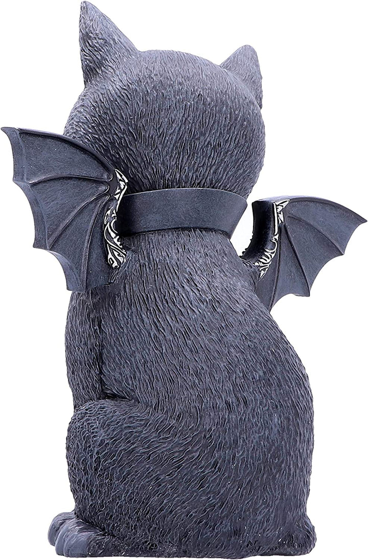 Nemesis Now Large Malpuss Winged Occult Cat Figurine, Black, 24cm