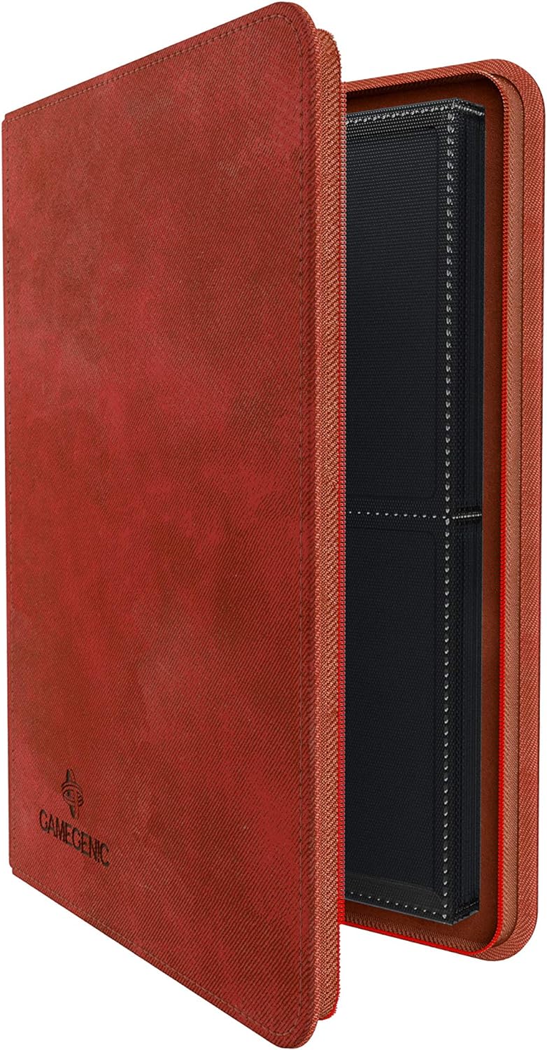 Gamegenic GGS31013ML Zip-Up Album (8-Pocket), Red