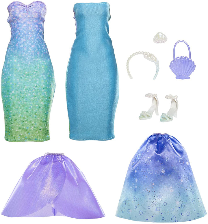 Hasbro Disney Princess F4624 Lebenspuppe „Disney Princesses“, Modell Ariel, 10 Outfits