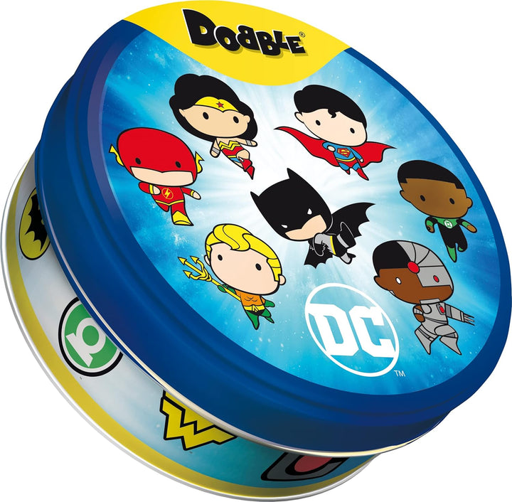 Asmodee | Dobble DC Justice League - [Amazon Exclusive] | Card Game | Ages 6+ |