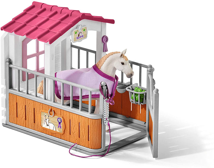 Schleich 42368 Pferdebox mit Lusitano Stute Figurenset
