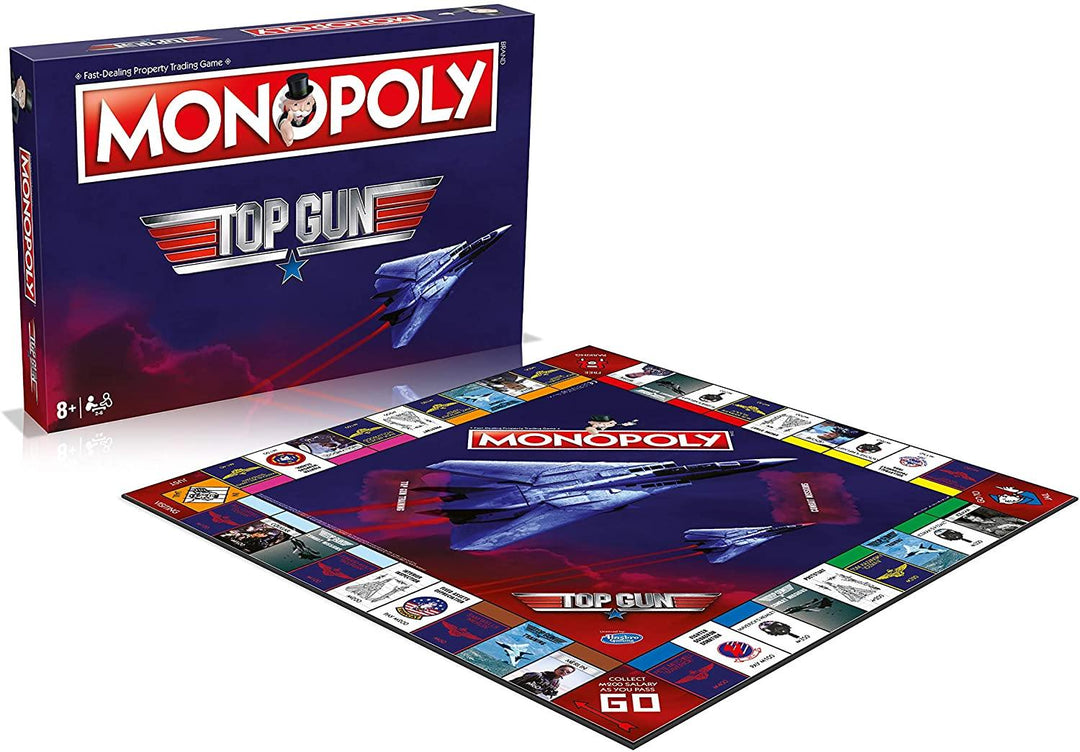 Winning Moves Top Gun Monopoly Board Game - Yachew