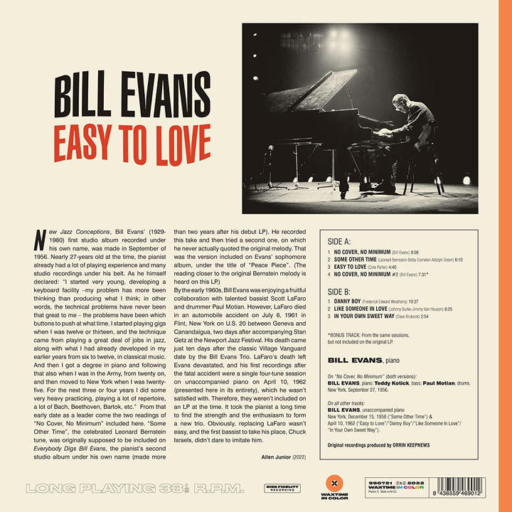 Bill Evans - Easy To Love [VINYL]