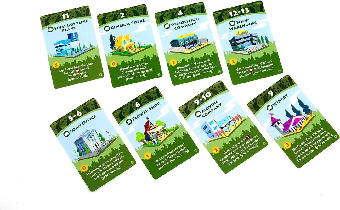 Pandasaurus PAN201905 Machi Koro 5th Anniversary Expansions, Mixed Colours