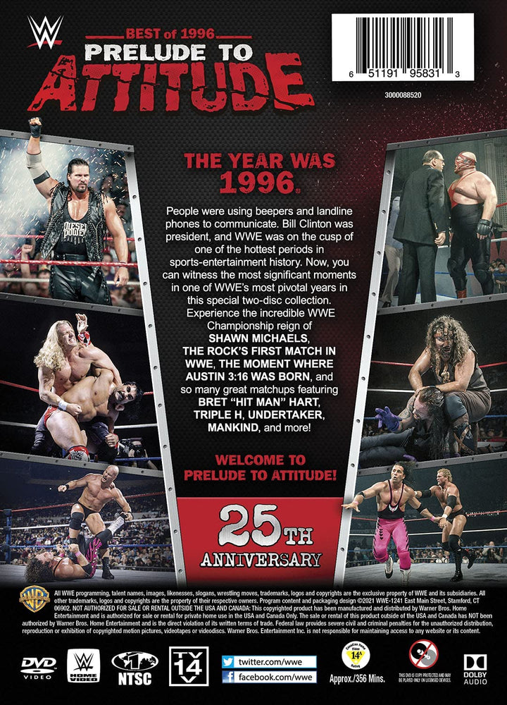 WWE: Best Of 1996: Prelude To Attitude [DVD]