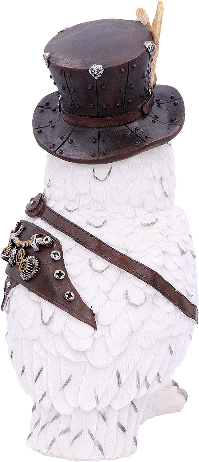 Nemesis Now Cogsmiths Owl 23.5cm, White, One Size