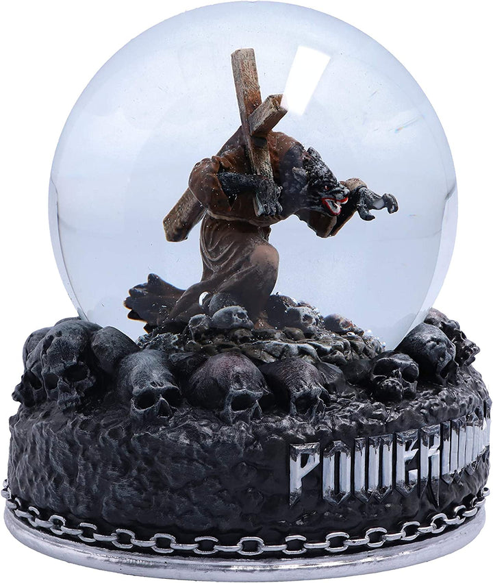 Officially Licensed Powerwolf Via Dolorosa Wolf and Crucifix Snow Globe