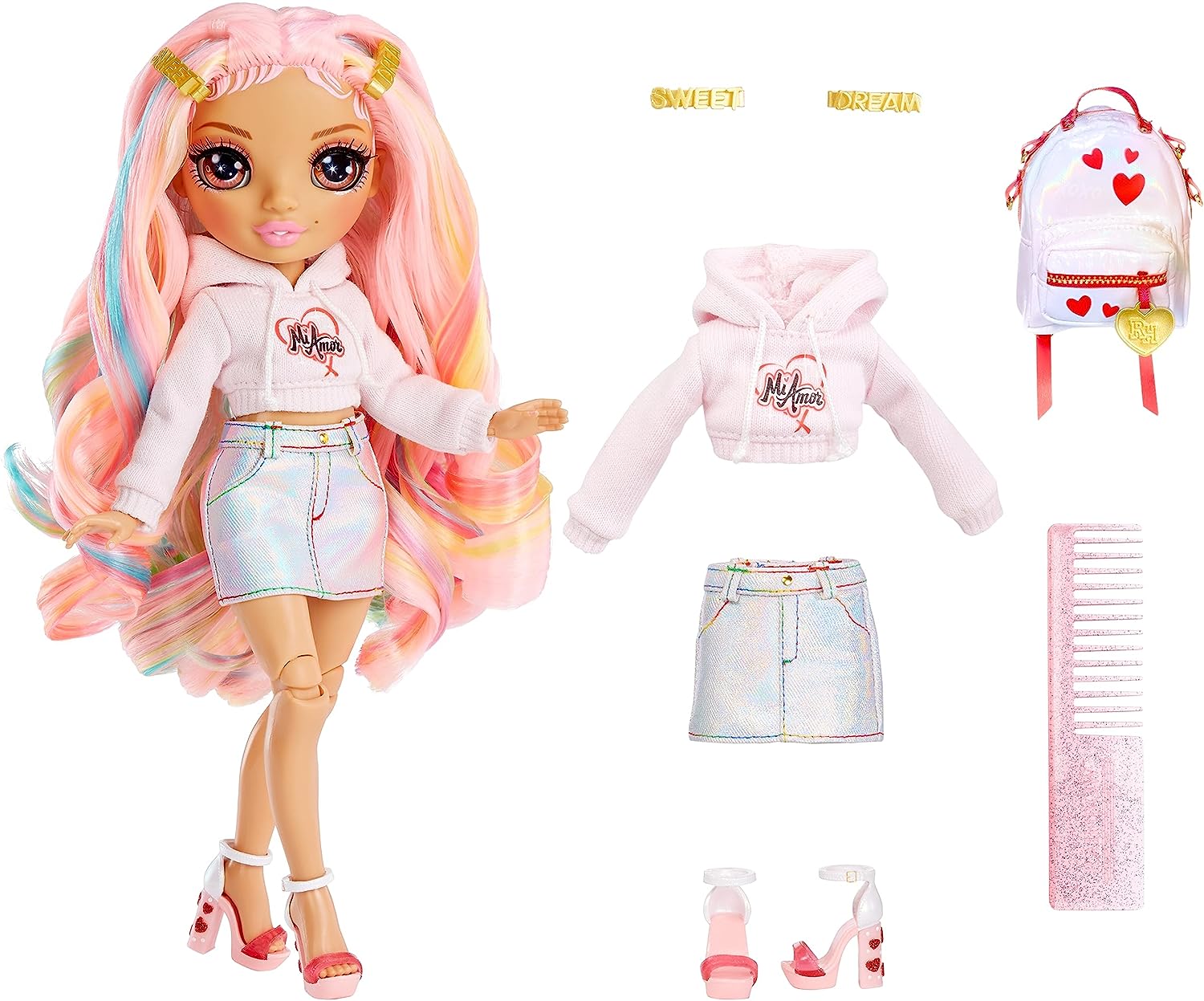 Rainbow High 590781EUC Junior High Doll - Kia Hart Fashion Playset 4