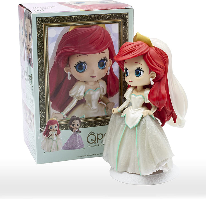 BanPresto – Q Posket Disney-Figuren, glitzernde Ariel-Figur im verträumten Stil