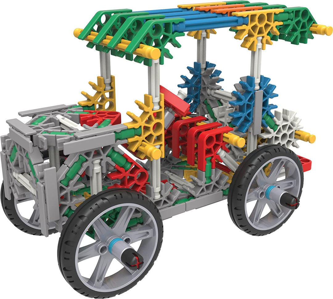 K'NEX 23012 Imagine Power and Play motorisiertes Bauset, Lernspielzeug für Kinder, 529-teiliges Stiel-Lernset, Technik für Kinder, lustiges und farbenfrohes Bauspielzeug für Kinder ab 7 Jahren