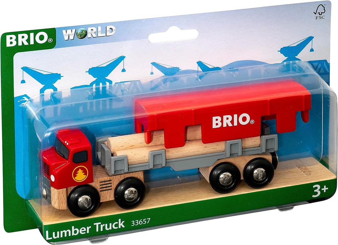 BRIO World Lumber Truck Toy Vehicle for Kids Age 3 Years Up